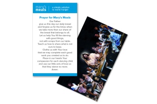 The Marys Meals Prayer card available for download
