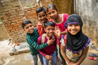 Children in India supported by Marys Meals