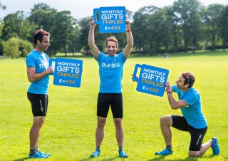 Mark Beaumont helps with Mary's Meals double the love inline