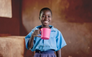 Child in Zambia with Marys Meals