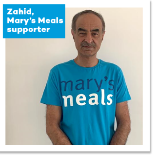 Zahid, Mary's Meals supporter