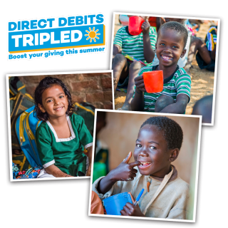 images of children enjoying Marys Meals