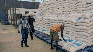 Mary's Meals food being prepared for distribution in South Sudan