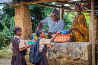 Food being served in Liberia