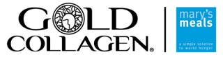 Image of Gold Collagen and Mary's Meals logos