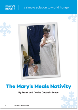 Image of front cover ot the Mary's Meals Natviity activity book