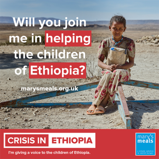 Social media image supporting Ethiopia appeal