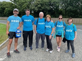 Imgae of supporters walking for Mary's Meals