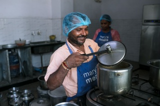 Volunteer cook in India