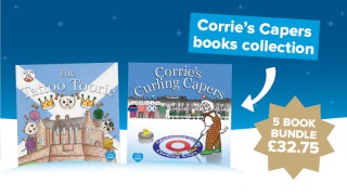 Corrie's Capers book with text 5 book bundle £32.75