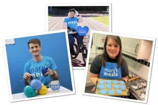 Image of various Mary's Meals fundrasiers 