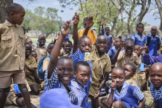 happy children in Zimbabwe