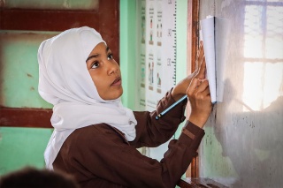 An image of a child learning