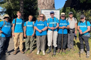 Image of a group Mary's Meals supporters enjoying their walk