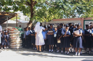 Image of children in school in Haiti