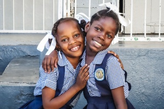 Children in Haiti at school
