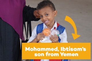 An image of Ibtisam's son named Mohammed