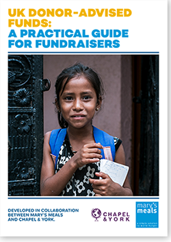 An image of the Donor Advised Funds guide for charities