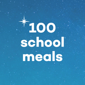 Feed a child charitable donation for charity at Christmas - Christmas donation option 1 for children's christmas charity campaign 'Feed a child this Christmas'.