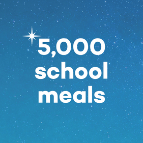 Feed a hungry child charitable donation - Christmas donation option 5 for children's christmas charity campaign 'Feed a child this Christmas' charity Christmas giving.
