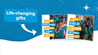 Life-changing gifts for Christmas. Mary's Meals UK